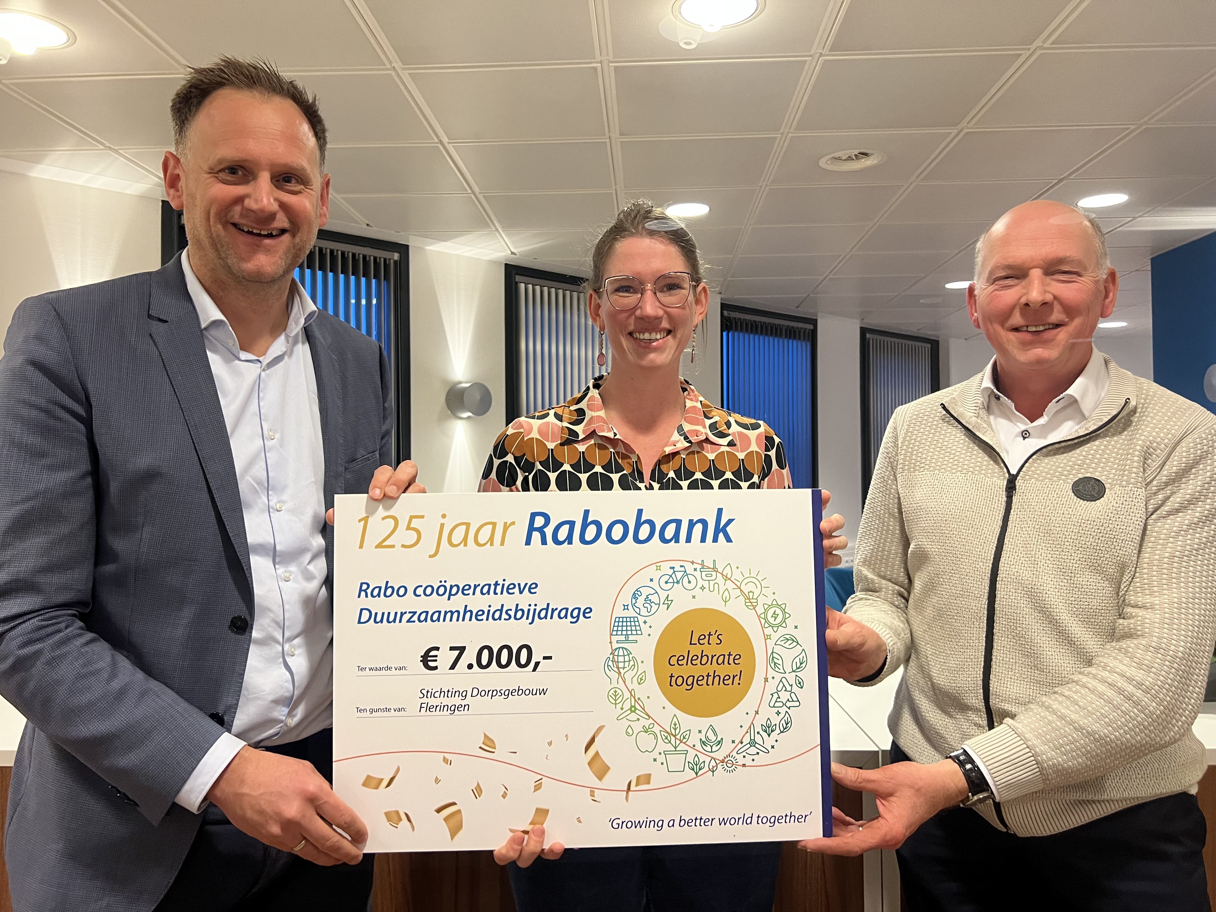 Ontvangst cheque Rabobank 