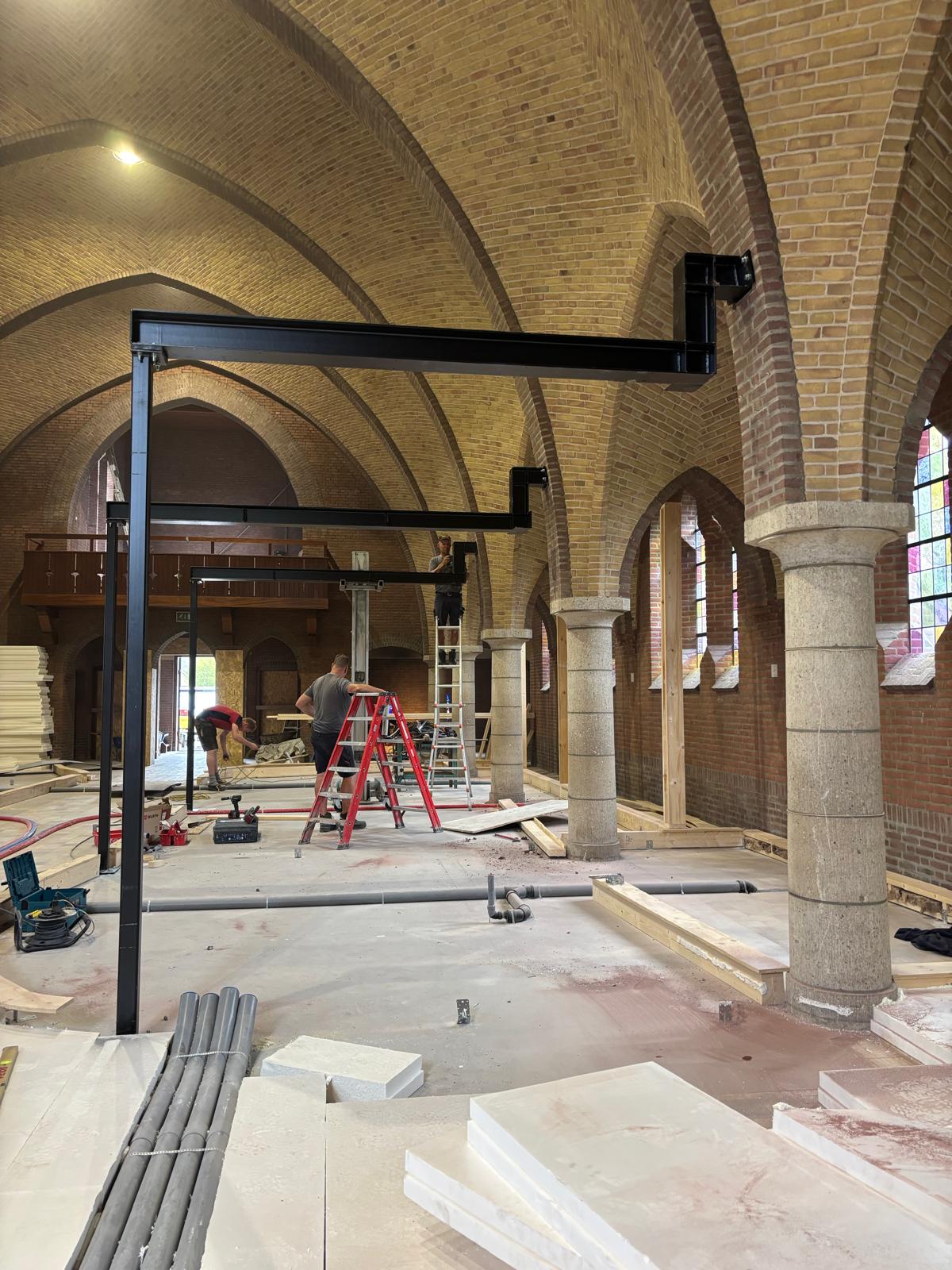 Plaatsen staalconstructies