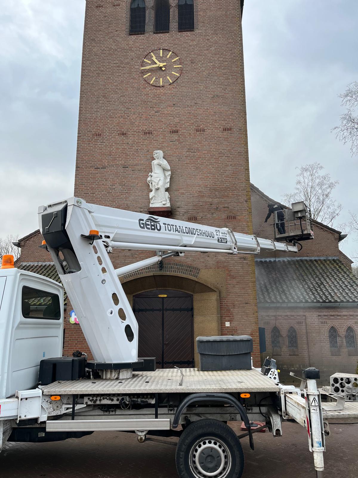 Ingang is schoongemaakt