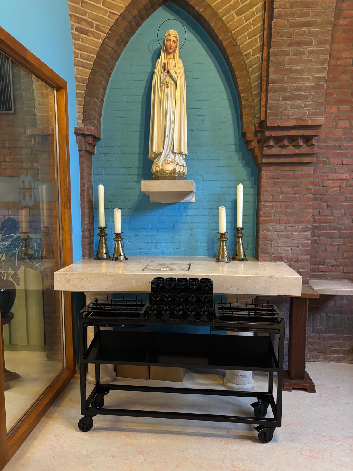 Plaatsing kaarsenstandaard