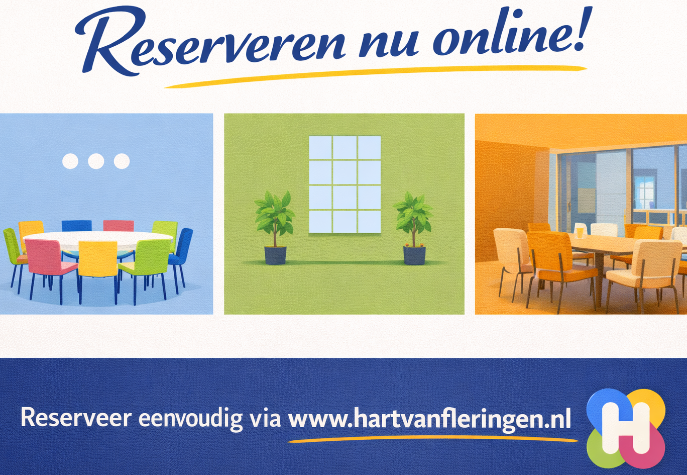 Het reserveringssysteem staat online
